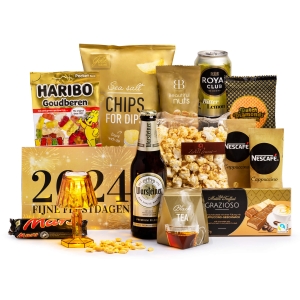 Koffie kerstpakket met heerlijke lekkernijen